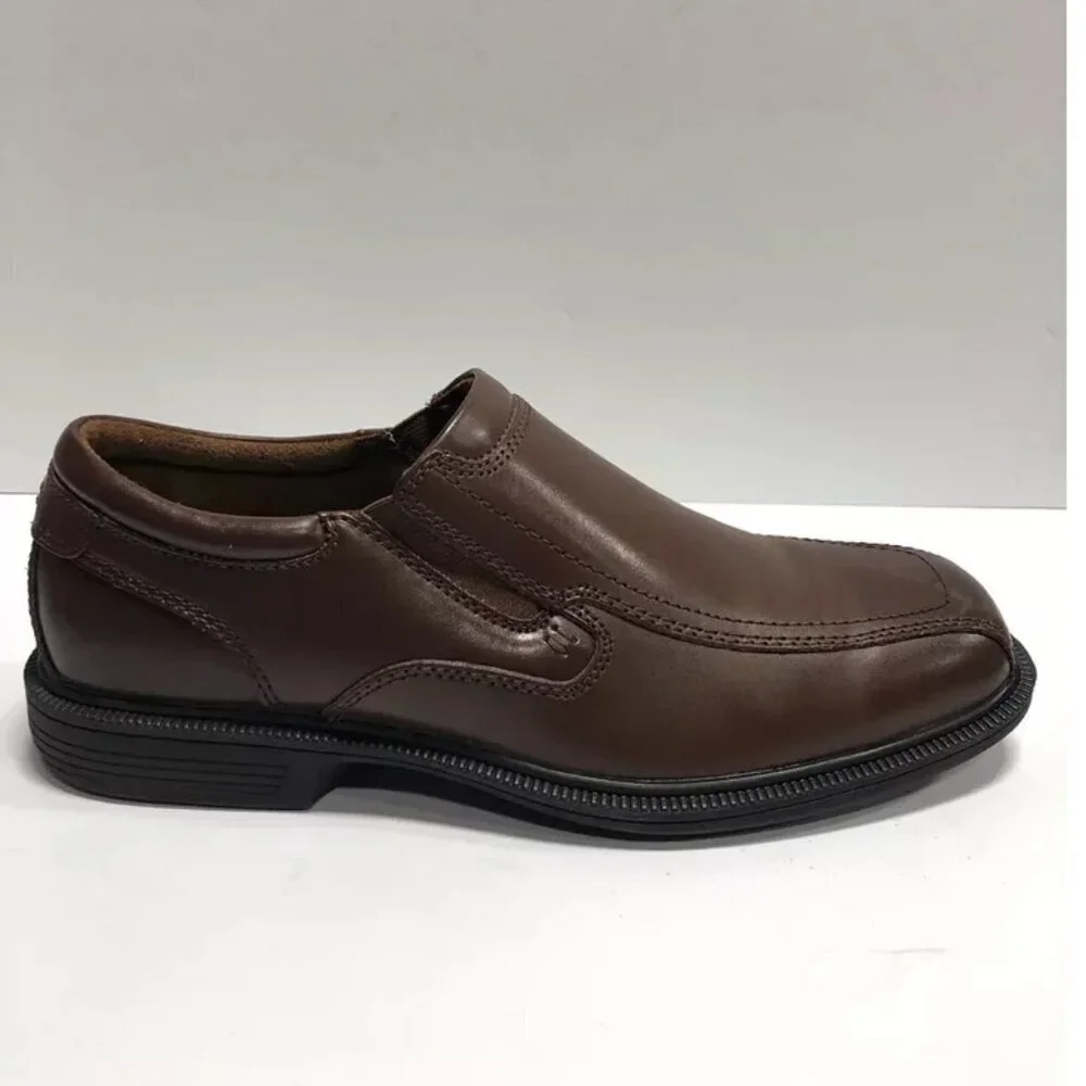 Nunn Bush Men’s Bleeker Street, Brown Slip-On Loafer, Size 9.5 M